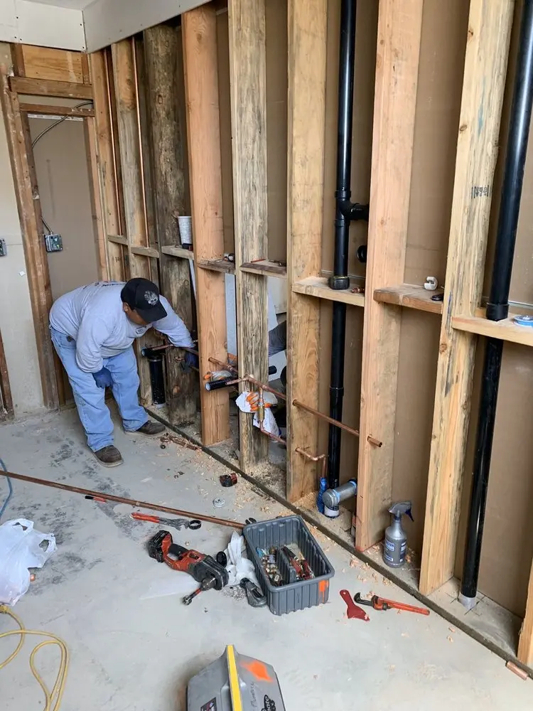 Commercial rough-in plumbing for Gas Line Repair in Allerton